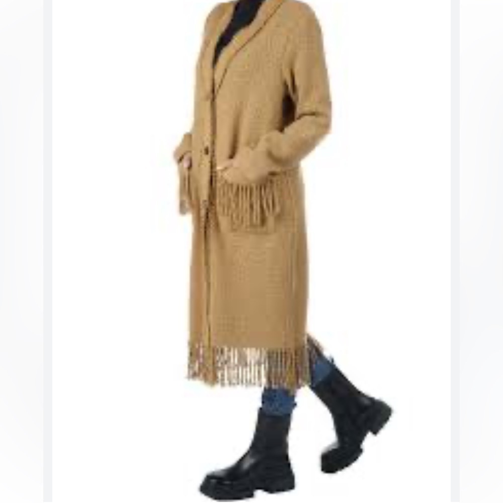 NWT Pinko Ancasti Tweed Boucle Overcoat in Italian size 40 (US S/4) - Picture 4 of 16
